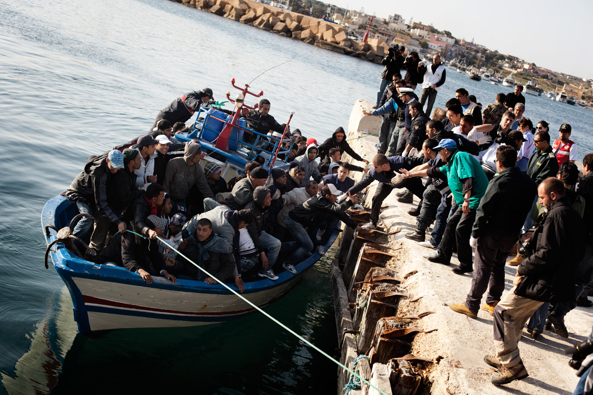 Every day new boats arrive on the island.